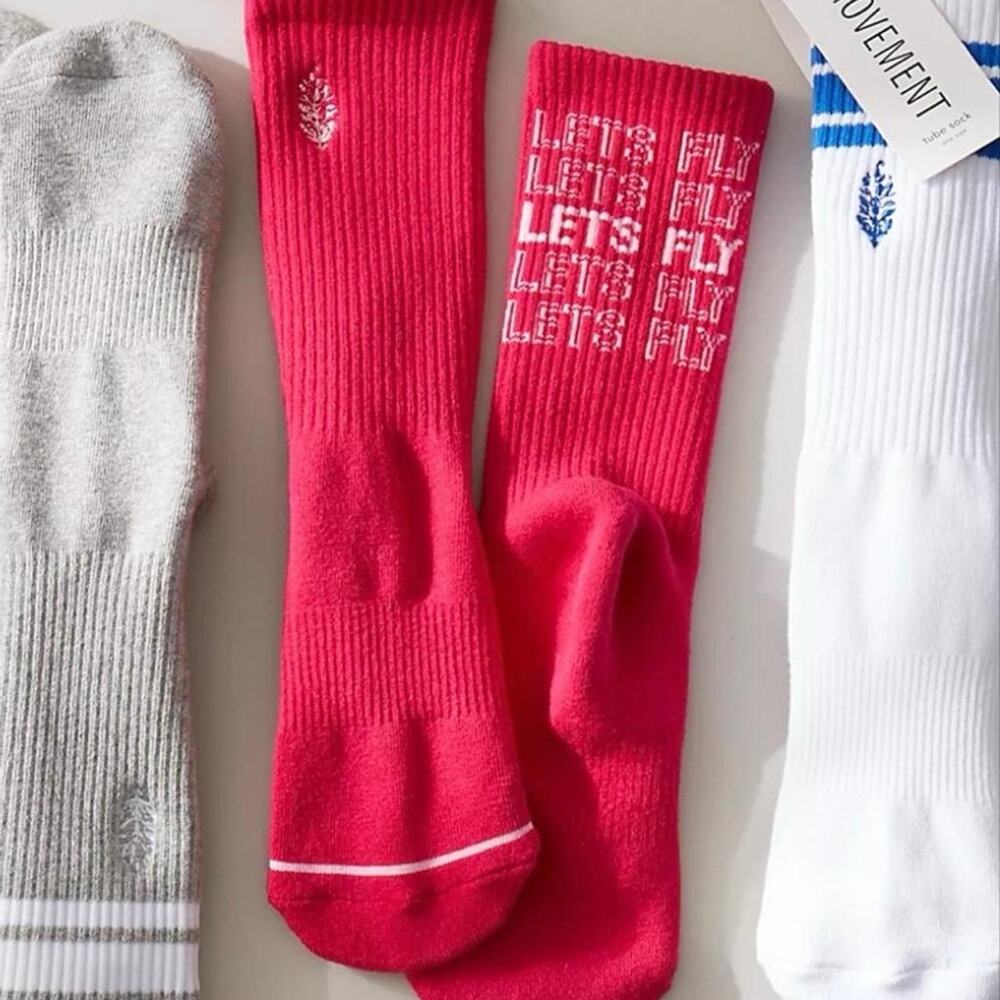 FP Movement by Free People TaglineTall Tube Socks NWT OS